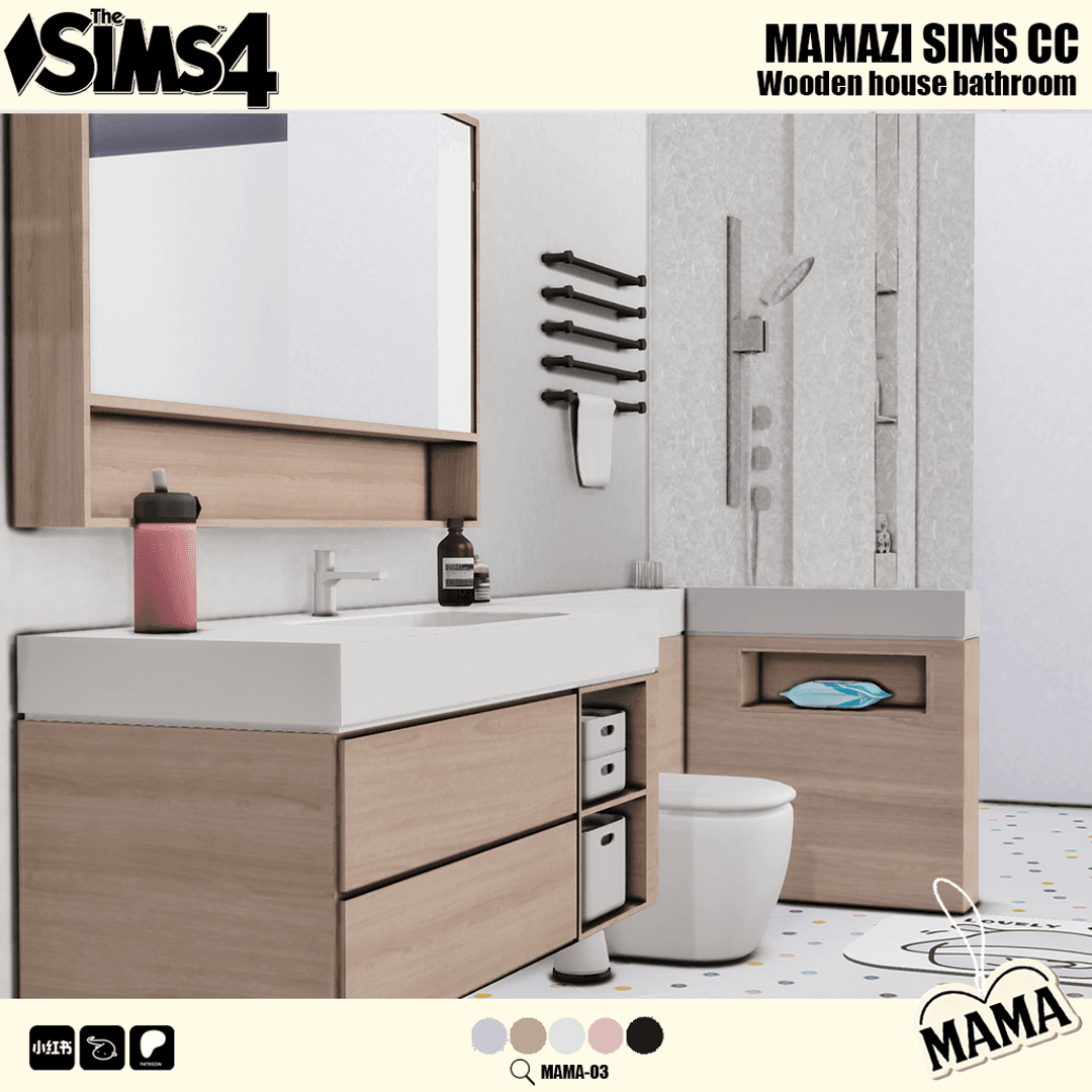 Галерея мода Набор для ванной Wooden Bathroom Furniture #2